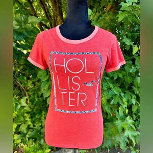 Hollister cotton blend basic Tee shirt sz s #003